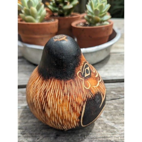 Peruvian Carved Monkey Gourd // Southwestern Rustic Decor - Picture 5 of 9